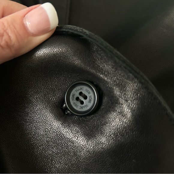 Buttery Soft 100% Leather One Button Single Breasted Blazer Jacket Size Large - Picture 12 of 15